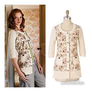 '07 Anthropologie Cape Jasmine Cardigan